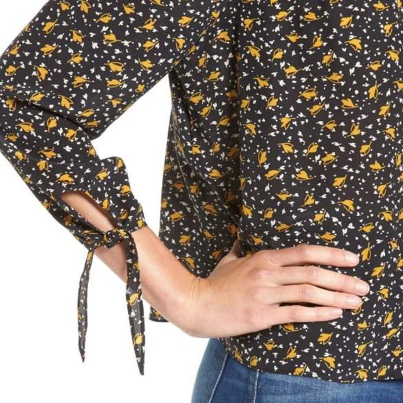 NWT Madewell silk TOP size S Off Shoulder blouse - Picture 2 of 7